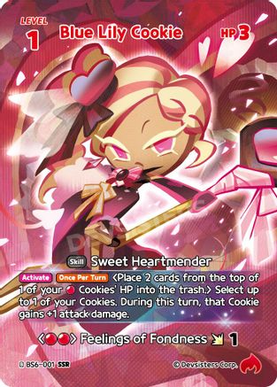 Image of Blue Lily Cookie (SSR) (BS6-001) - Arena of Glory Foil