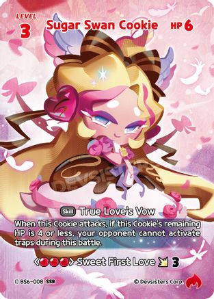 Image of Sugar Swan Cookie (SSR) (BS6-008) - Arena of Glory Foil