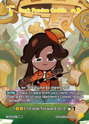 Image of Dark Fondue Cookie (SEC) (BS6-023) - Arena of Glory Foil