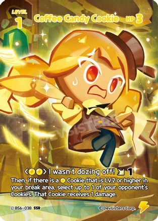 Image of Coffee Candy Cookie (038) (SSR) (BS6-038) - Arena of Glory Foil
