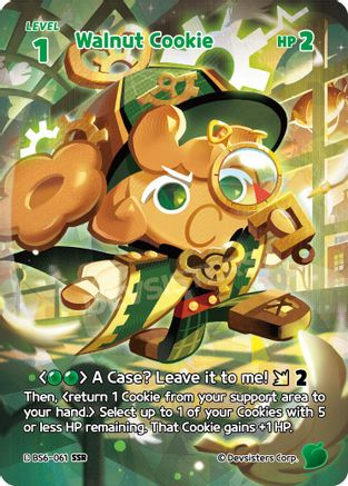Image of Walnut Cookie (SSR) (BS6-061) - Arena of Glory Foil
