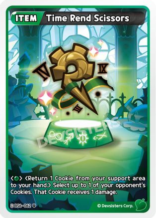 Image of Time Rend Scissors (BS6-062) - Arena of Glory