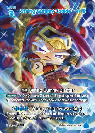 Image of String Gummy Cookie (074) (SUR) (BS6-074) - Arena of Glory Foil