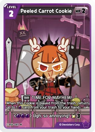 Image of Peeled Carrot Cookie (BS6-087) - Arena of Glory