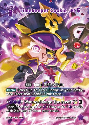 Image of Timekeeper Cookie (093) (SUR) (BS6-093) - Arena of Glory Foil