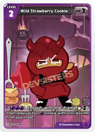 Image of Wild Strawberry Cookie (BS6-095) - Arena of Glory