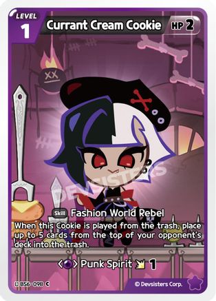 Image of Currant Cream Cookie (BS6-098) - Arena of Glory