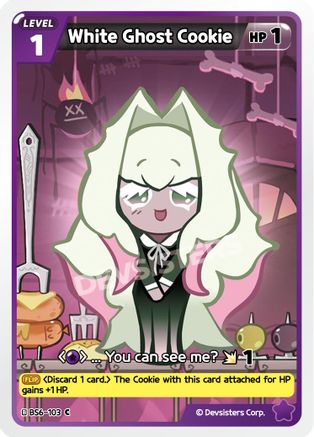 Image of White Ghost Cookie (BS6-103) - Arena of Glory