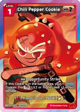 Image of Chili Pepper Cookie (013) (BS7-013) - Arena of Glory Foil