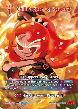 Image of Chili Pepper Cookie (013) (SSR) (BS7-013) - Arena of Glory Foil