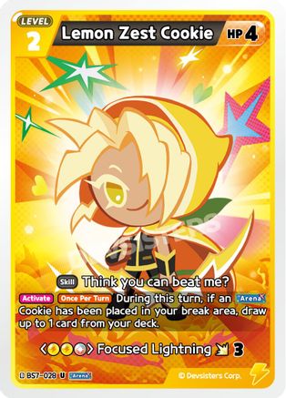 Image of Lemon Zest Cookie (BS7-028) - Arena of Glory