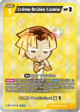 Image of Creme Brulee Cookie (BS7-037) - Arena of Glory Foil