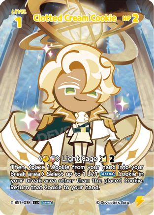 Image of Clotted Cream Cookie (SEC) (BS7-038) - Arena of Glory Foil