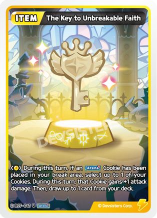 Image of The Key to Unbreakable Faith (BS7-041) - Arena of Glory