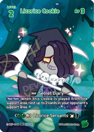 Image of Licorice Cookie (SEC) (BS7-044) - Arena of Glory Foil