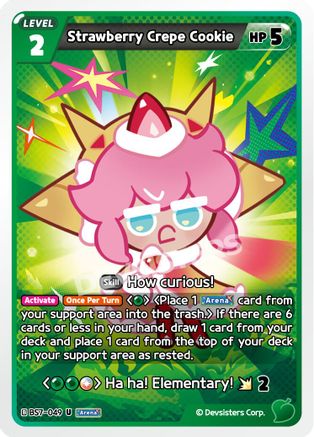 Image of Strawberry Crepe Cookie (BS7-049) - Arena of Glory