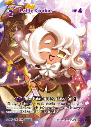 Image of Latte Cookie (SSR) (BS7-089) - Arena of Glory Foil