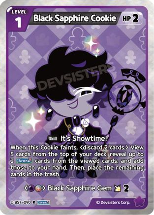 Image of Black Sapphire Cookie (BS7-090) - Arena of Glory Foil