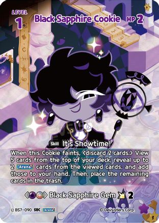 Image of Black Sapphire Cookie (SEC) (BS7-090) - Arena of Glory Foil
