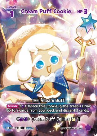 Image of Cream Puff Cookie (093) (SSR) (BS7-093) - Arena of Glory Foil
