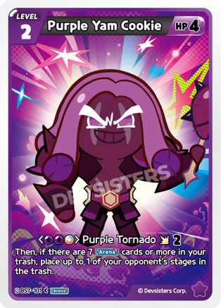 Image of Purple Yam Cookie (101) (BS7-101) - Arena of Glory