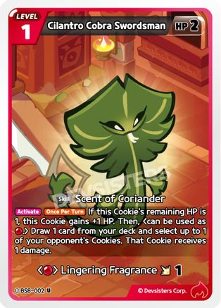 Image of Cilantro Cobra Swordsman (BS8-002) - A Game of Truth and Deceit