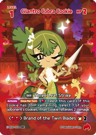 Image of Cilantro Cobra Cookie (SEC) (BS8-004) - A Game of Truth and Deceit Foil