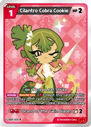 Image of Cilantro Cobra Cookie (BS8-004) - A Game of Truth and Deceit Foil