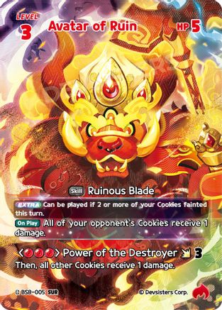 Image of Avatar of Ruin (SUR) (BS8-005) - A Game of Truth and Deceit Foil