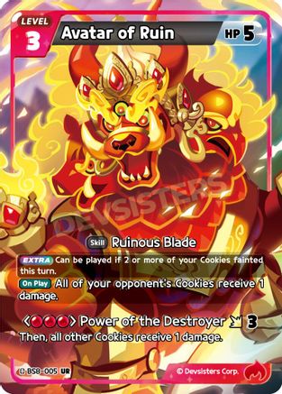 Image of Avatar of Ruin (BS8-005) - A Game of Truth and Deceit Foil