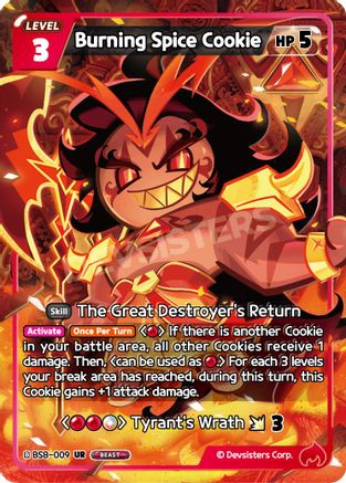 Image of Burning Spice Cookie (BS8-009) - A Game of Truth and Deceit Foil