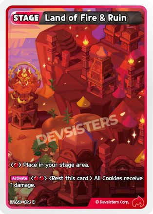 Image of Land of Fire & Ruin (BS8-024) - A Game of Truth and Deceit