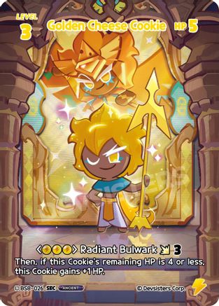 Image of Golden Cheese Cookie (026) (SEC) (BS8-026) - A Game of Truth and Deceit Foil