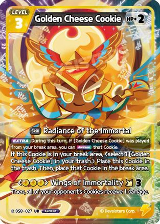 Image of Golden Cheese Cookie (027) (BS8-027) - A Game of Truth and Deceit Foil