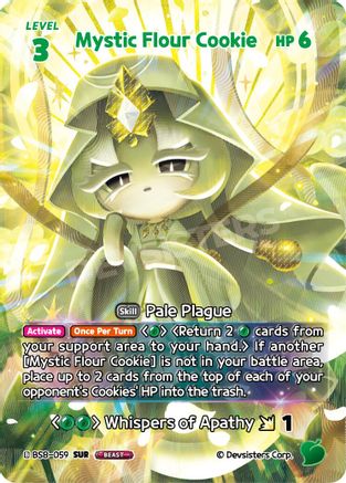 Image of Mystic Flour Cookie (SUR) (BS8-059) - A Game of Truth and Deceit Foil