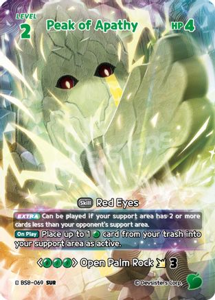 Image of Peak of Apathy (SUR) (BS8-069) - A Game of Truth and Deceit Foil