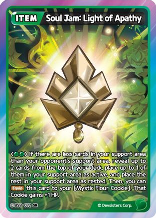 Image of Soul Jam: Light of Apathy (BS8-072) - A Game of Truth and Deceit Foil