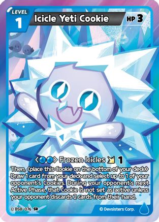 Image of Icicle Yeti Cookie (BS8-076) - A Game of Truth and Deceit Foil