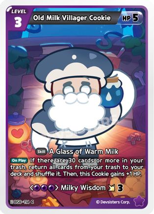 Image of Old Milk Villager Cookie (BS8-114) - A Game of Truth and Deceit
