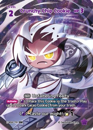 Image of Crunchy Chip Cookie (SSR) (BS8-119) - A Game of Truth and Deceit Foil