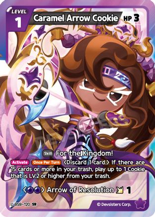 Image of Caramel Arrow Cookie (BS8-120) - A Game of Truth and Deceit Foil