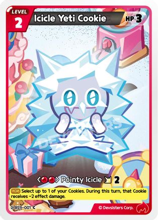 Image of Icicle Yeti Cookie (Ver. 1) (BS9-001) - A Game of Truth and Deceit