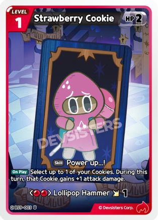 Image of Strawberry Cookie (Ver. 1) (BS9-003) - A Game of Truth and Deceit