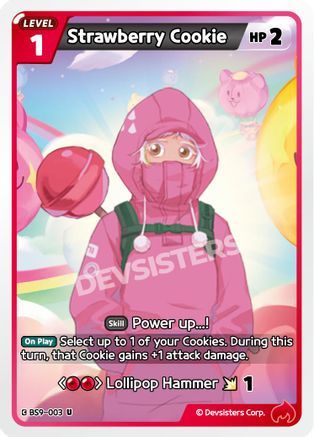 Image of Strawberry Cookie (Ver. 2) (BS9-003) - A Game of Truth and Deceit