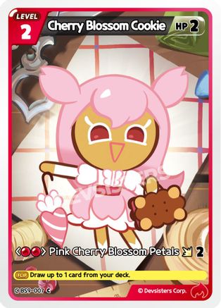 Image of Cherry Blossom Cookie (Ver. 1) (BS9-007) - A Game of Truth and Deceit