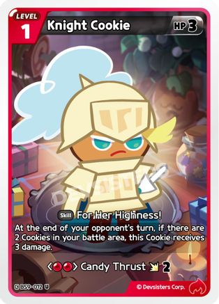 Image of Knight Cookie (Ver. 1) (BS9-012) - A Game of Truth and Deceit