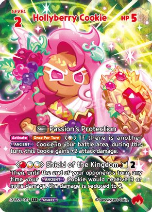 Image of Hollyberry Cookie (SSR) (BS9-017) - A Game of Truth and Deceit Foil