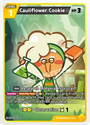 Image of Cauliflower Cookie (BS9-040) - A Game of Truth and Deceit