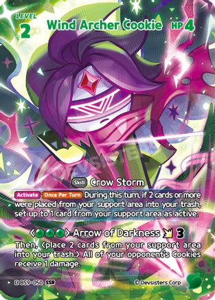 Image of Wind Archer Cookie (SSR) (BS9-050) - A Game of Truth and Deceit Foil