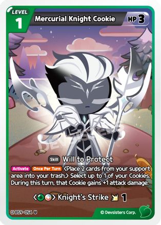 Image of Mercurial Knight Cookie (BS9-054) - A Game of Truth and Deceit
